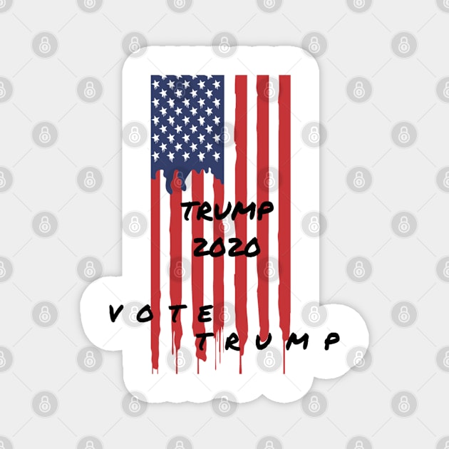 DONALD TRUMP FOR PRESIDENT USA 2020 Magnet by Rebelion