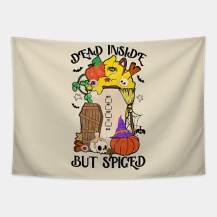 Dead Inside But Spiged - Halloween Tapestry