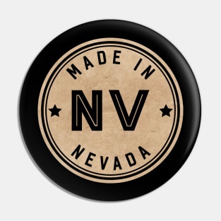 Made In Nevada NV State USA Pin