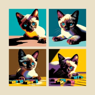 Tonkinese Pop Art - Cute Kitties T-Shirt