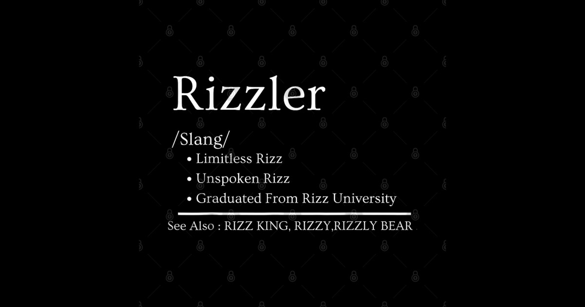W Rizz The Rizzler Definition Funny Meme Quote - Rizzler - T-Shirt