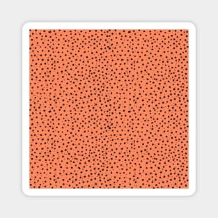 Cheetah Pattern on Apricot Magnet