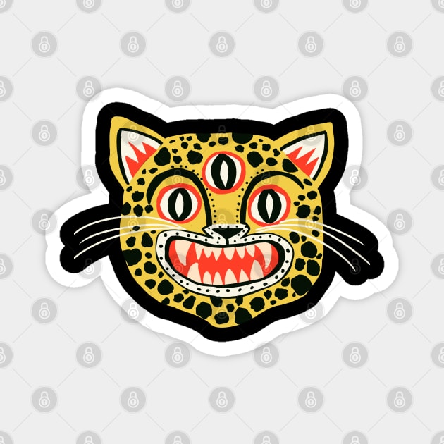 Aztecs leopard Magnet by NevermindOnArt