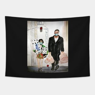 Leon the professional panic hoarder Tapestry