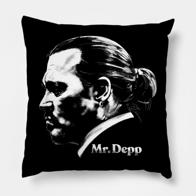 Mr. Depp Pillow by zerobriant