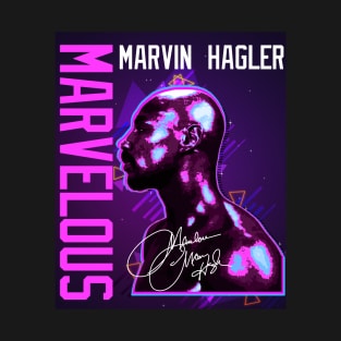 Marvelous Marvin Hagler Boxing Legend Signature Vintage Retro 80s 90s Bootleg Rap Style T-Shirt