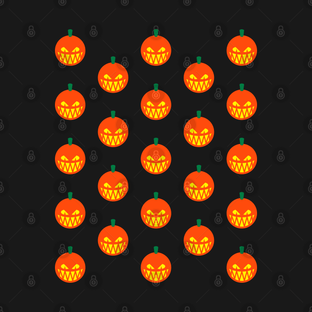 Halloween Pumpkins (Jack O’Lanterns / Pattern / 3C) by MrFaulbaum