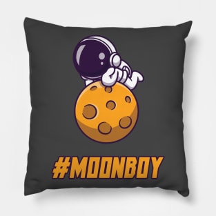 Crypto Moon Boy - To the moon Pillow