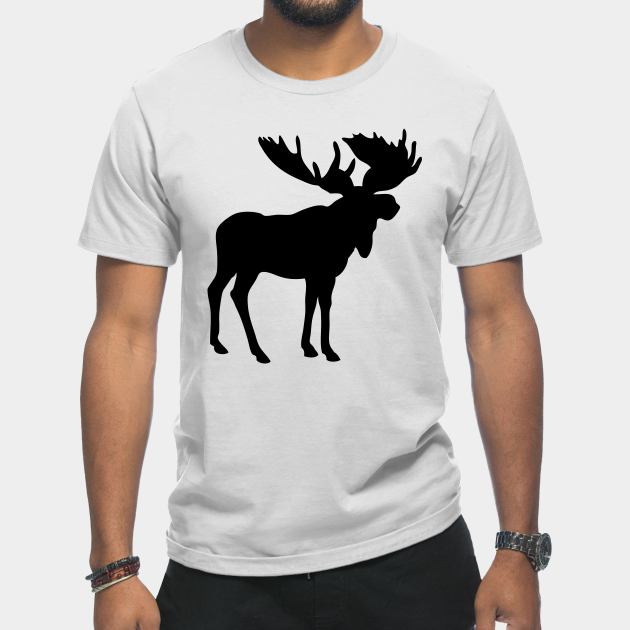 Moose Silhouette - Moose - T-Shirt