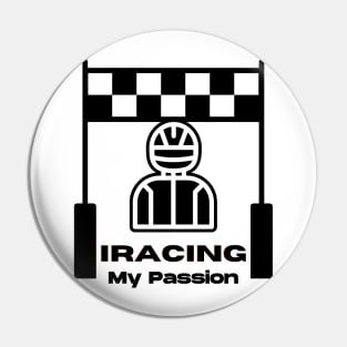 Iracing Fan T Shirt Black Pin