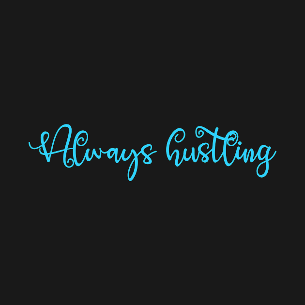 Always hustling- blue pastel by Zoethopia