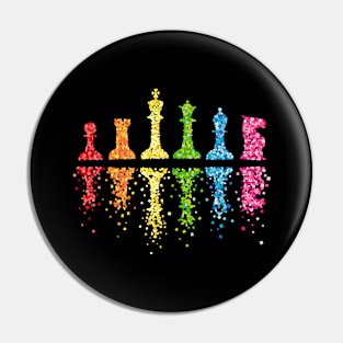 Chess Chess Player Chess Player Rainbow Pin