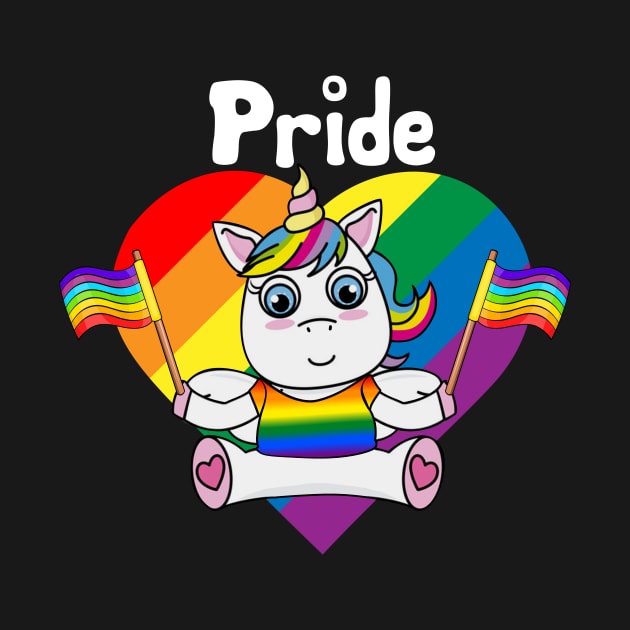 Pride Unicorn LGBT Flag Gay Pride Awareness by Terryeare