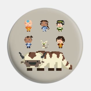 Team Avatar 8bit Pin