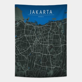 JAKARTA MAP Tapestry