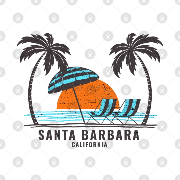 Santa Barbara California by Eureka Shirts