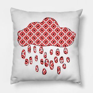 Belarusian pattern. A cloud. Pillow