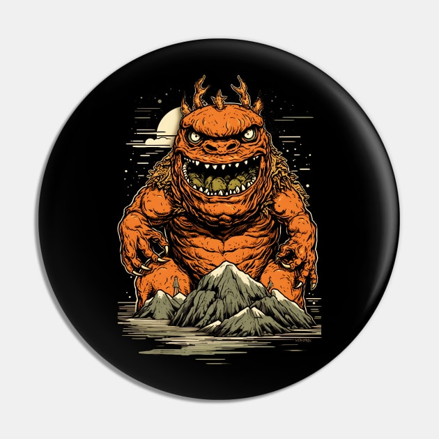 Kaiju Monster Pin by Cosmo Gazoo