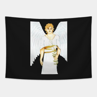 Archangel Gabriel the Messenger Angel- Dark Grey Tapestry