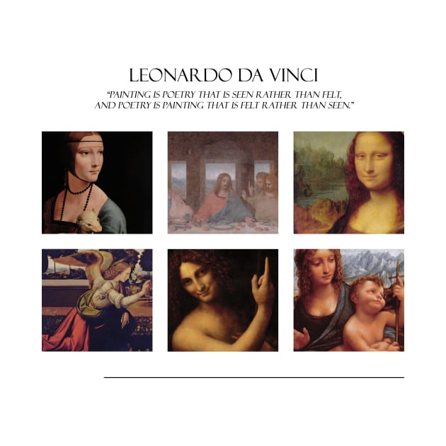 Leonardo da Vinci Famous Paintings by Laevs