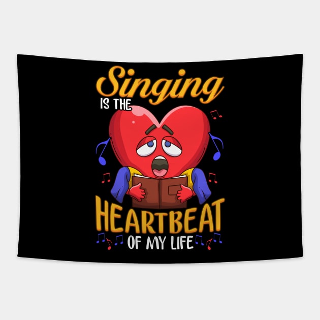 Singing The Heartbeat Of My Life| Chorus Teacher Gift Choir Tapestry by Proficient Tees