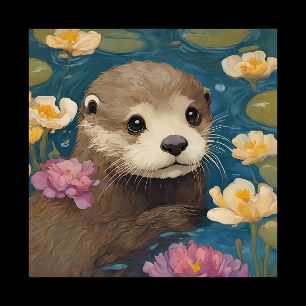 Otter Lover Cute Baby Otter by LittleBean