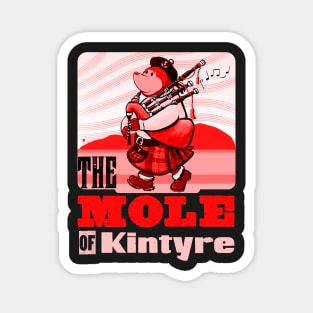 Scots Bagpipe Playing Mole Of Kintyre Pipe Band Magnet