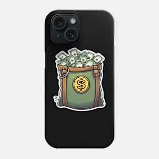 bag full of dollars Phone Case