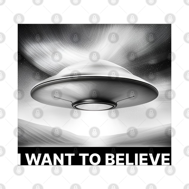 I Want To Believe - UFO Poster by ArtShare