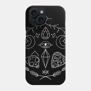 Circle of the Witch - White Outline Phone Case