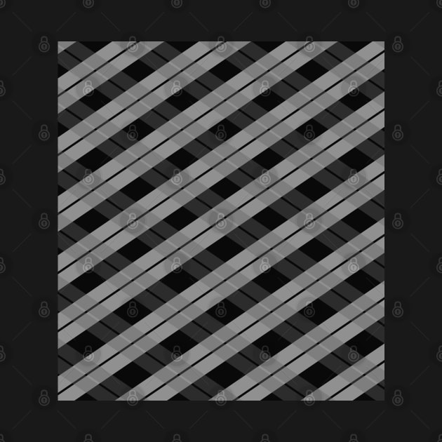 Crossed checked black tone pattern by Spinkly