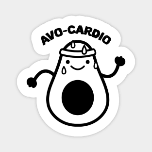 Avo-Cardio Funny Cute Food Cute Magnet