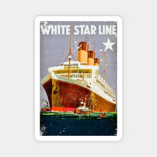 Poster Retro Ship Vintage Cruise Vessel Magnet