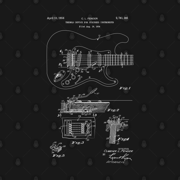 Tremolo Blueprint by hizmusicapparel