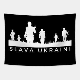 SLAVA UKRAINI Tapestry