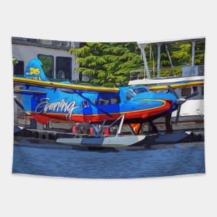 Seattle Evening Magazine Seaplane Tapestry