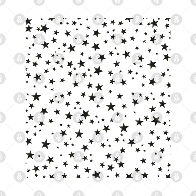 Shining black stars pattern by GULSENGUNEL