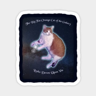 The Big Fat Orange Cat of the Galaxy Looks Down Upon You Magnet