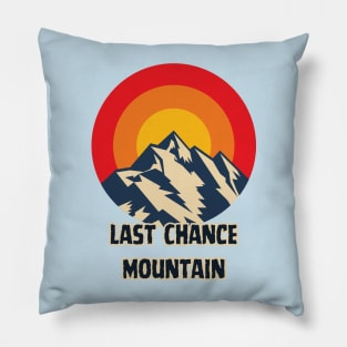 Last Chance Mountain Pillow