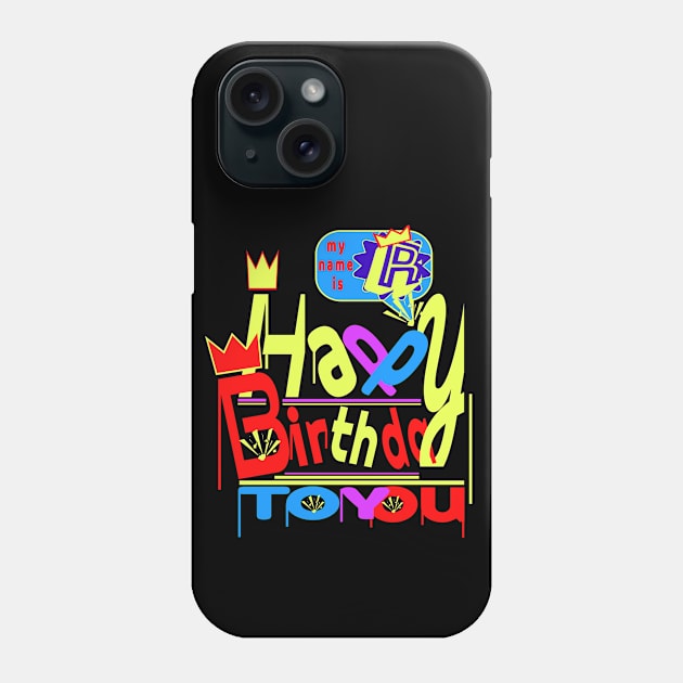 Happy Birthday Alphabet Letter (( R )) Dazzling Creative Design Phone Case by Top-you