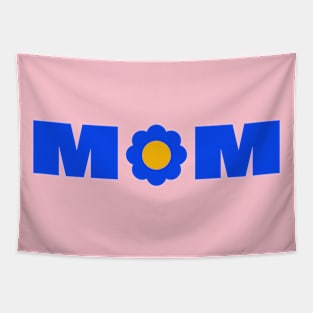 Mom with blue flower Tapestry