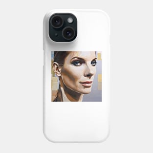 digital portrait of Sandra Phone Case