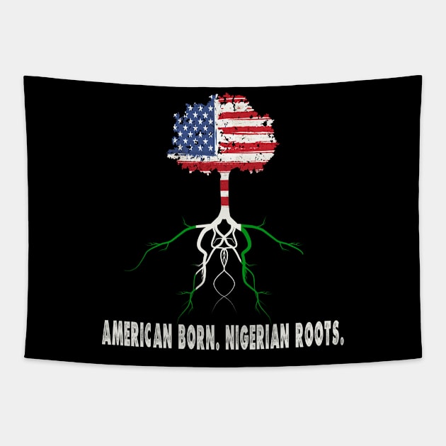 Nigerian Ancestry Pride American Born Gift Tapestry by JPDesigns