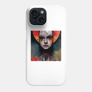 Abstract Art Mysterious Girl Phone Case