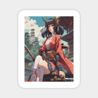 Samurai Girl Magnet