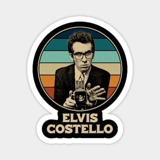 retro elvis costello Magnet