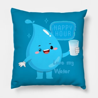 Happy Hour Love My Water Pillow