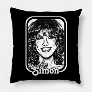 Carly Simon // 1980s Style Fan Art Design Pillow