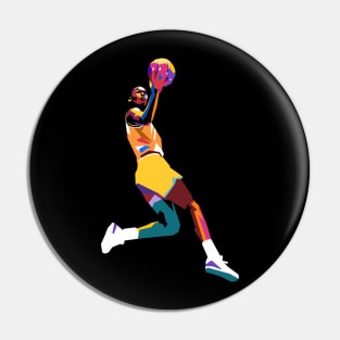 Basketball pop art Pin