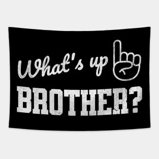 What's Up Brother? Funny Sketch Streamer Tapestry